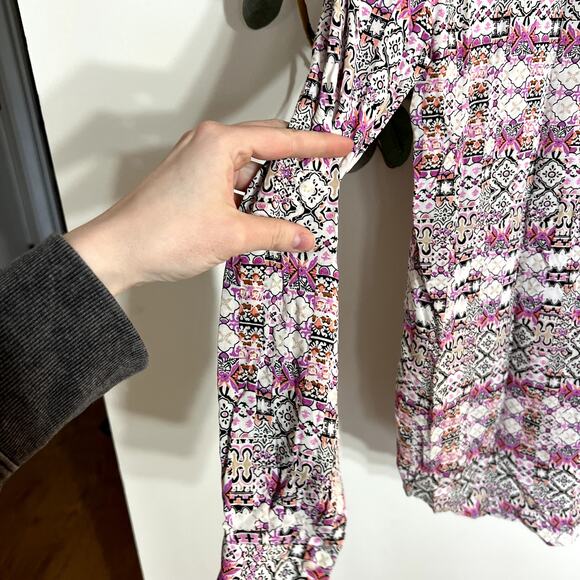 Maeve Patterned Button Up Blouse LAST CALL - Picture 6 of 6